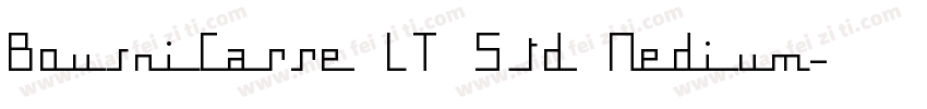 BousniCarre LT Std Medium字体转换